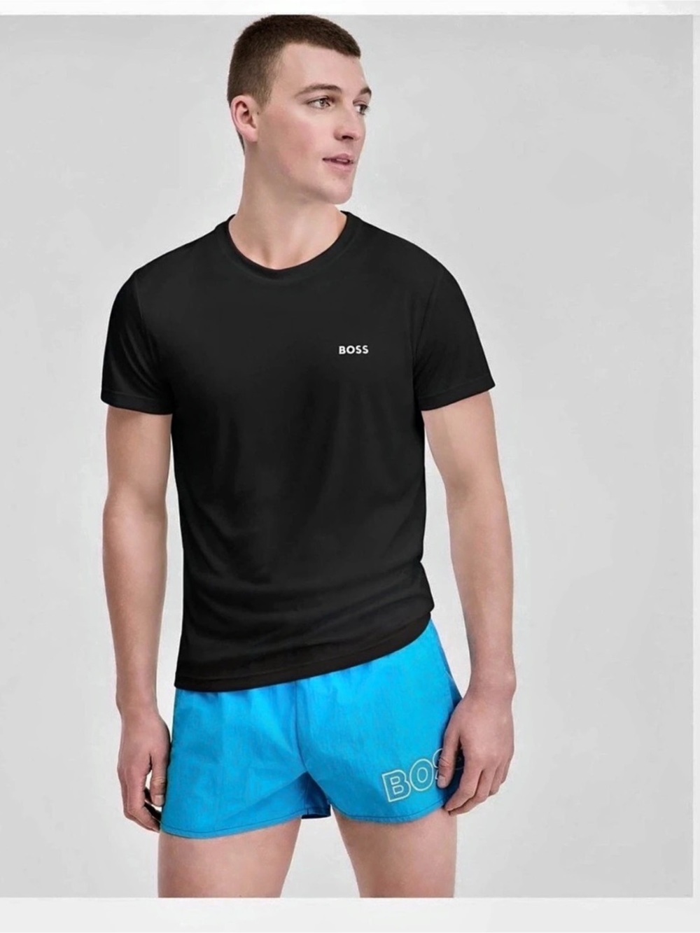 BOSS Rasguard T-Shirt Men's Black T-Shirt Size Large NWT